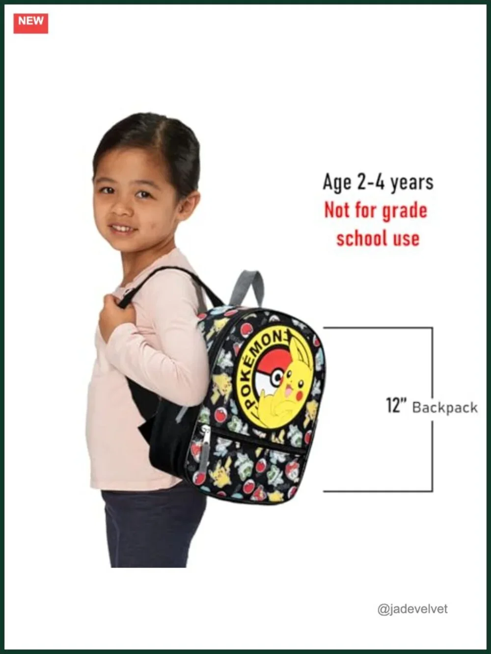 Pikachu Mini Backpack Set with Poster Stickers for Kids Boys Girls